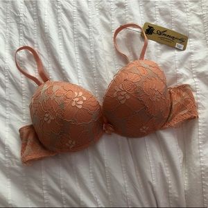 Coral Push Up Lace Bra 80B / 36B